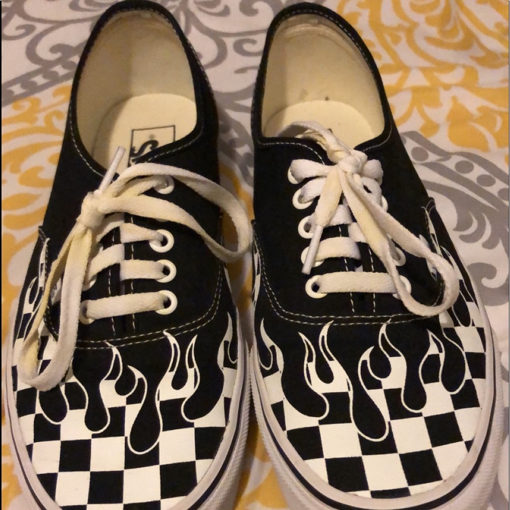 Vans Checkboard flame